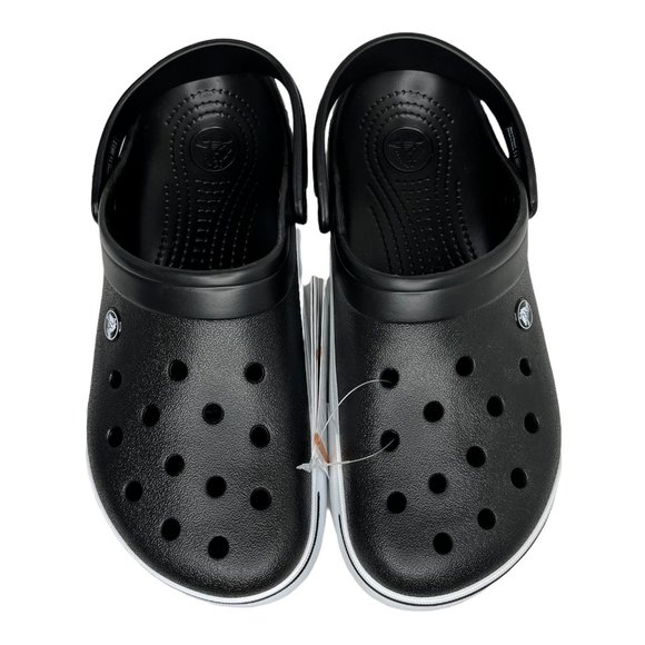 Crocs Crocband Mens Clog Size 8 Black Slip on Water Friendly Comfortable Sandals - Picture 3 of 15